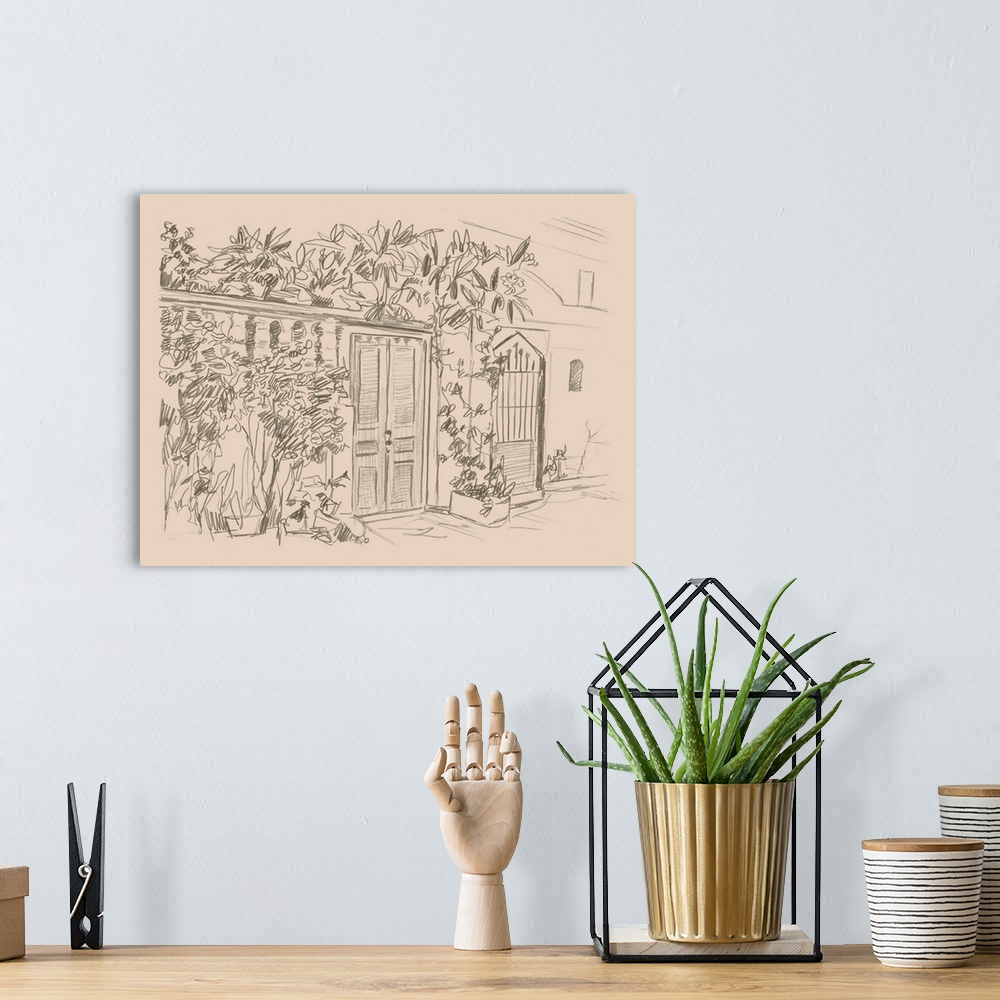 A bohemian room featuring City Sketches IV