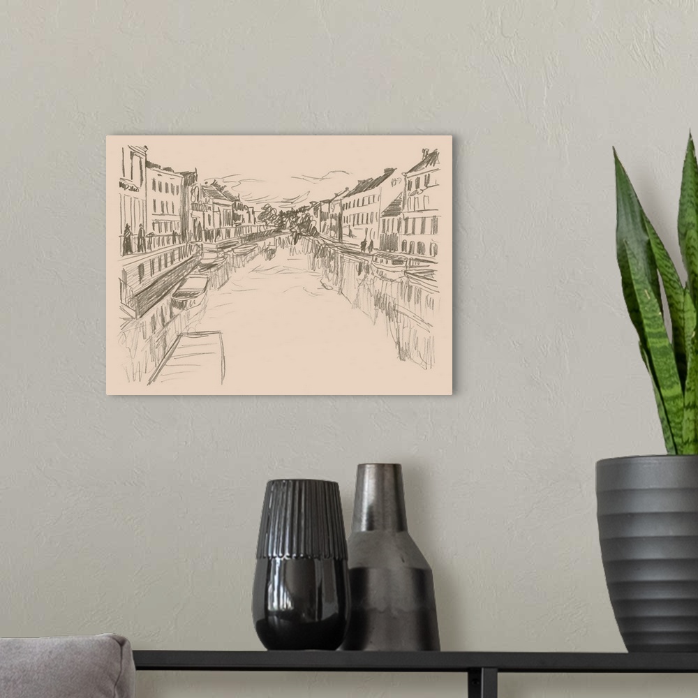 A modern room featuring City Sketches V