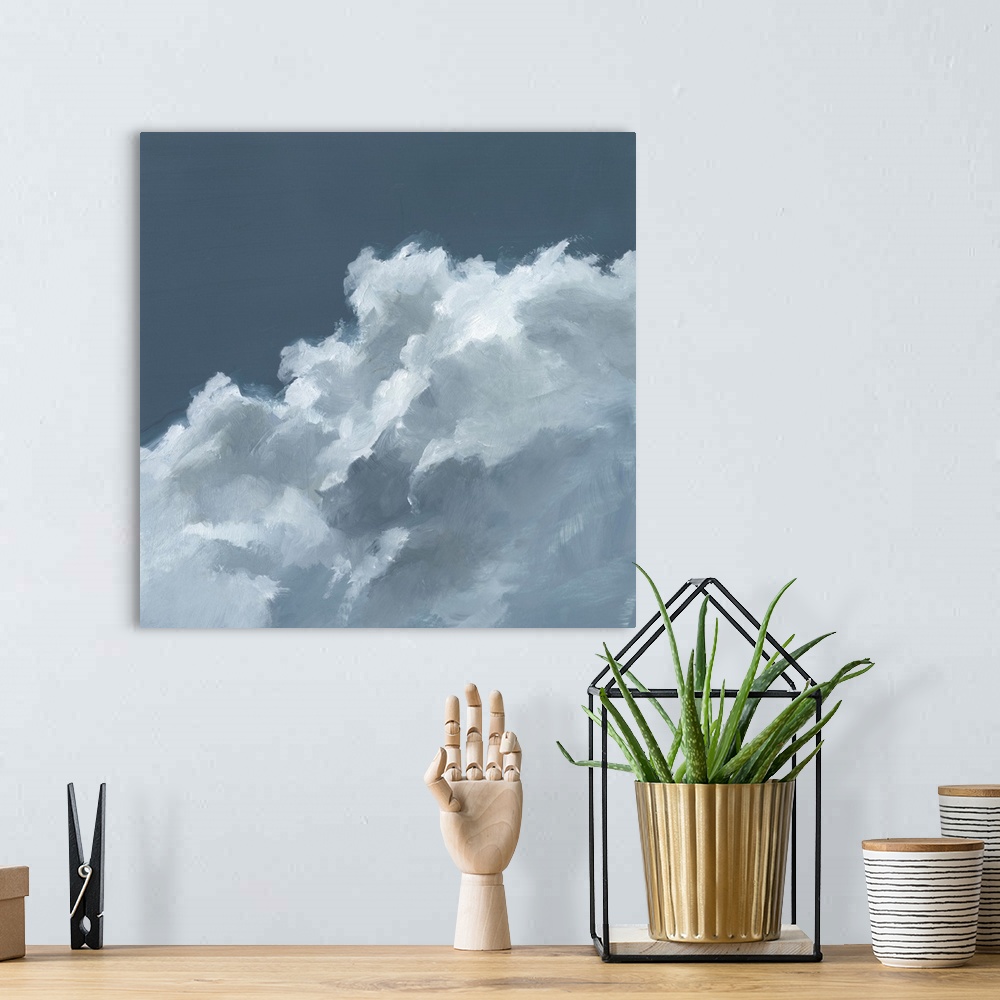 A bohemian room featuring Cloud Composition II