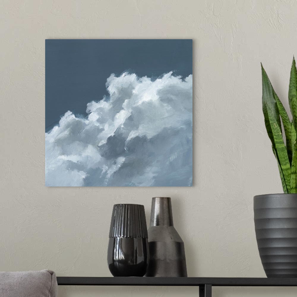A modern room featuring Cloud Composition II