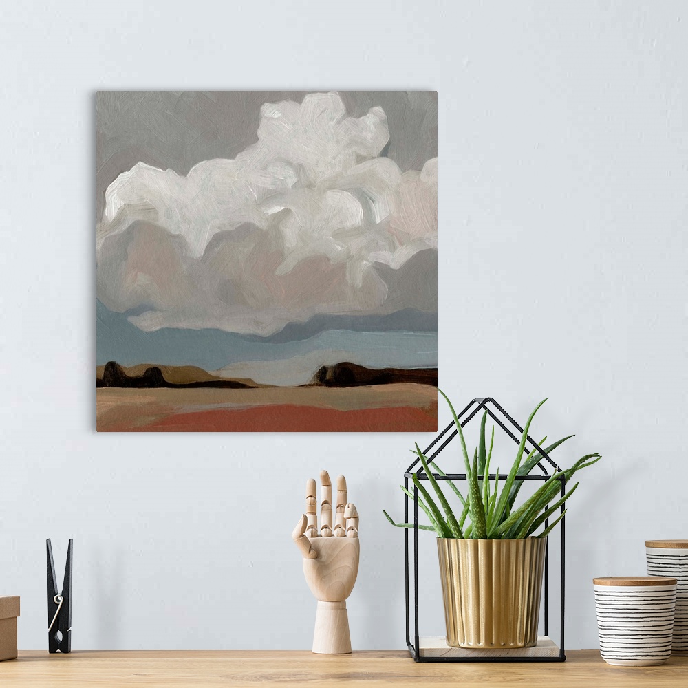 A bohemian room featuring Cloud Formation I