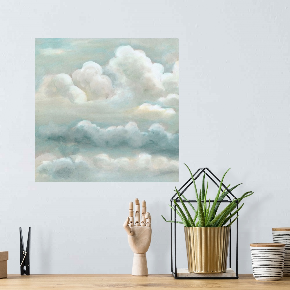 A bohemian room featuring Cloud Study II