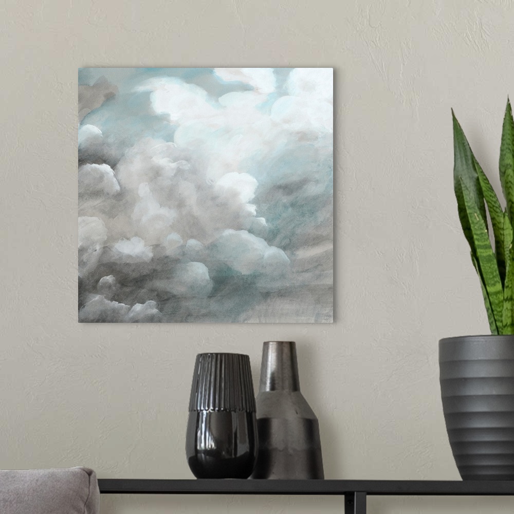 A modern room featuring Cloud Study IV