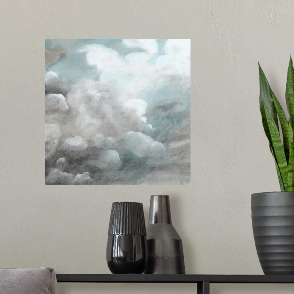 A modern room featuring Cloud Study IV