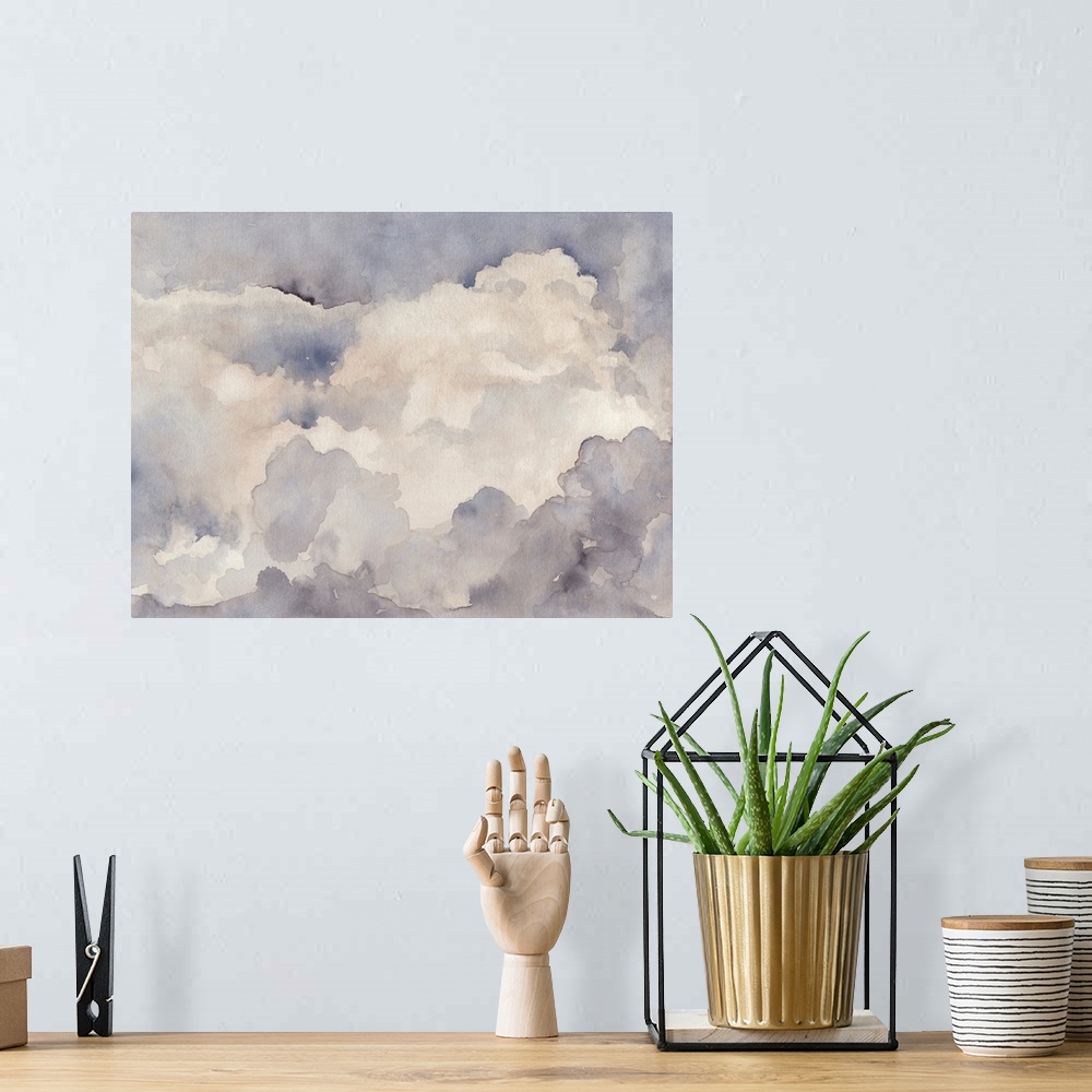 A bohemian room featuring Clouds In Neutral I