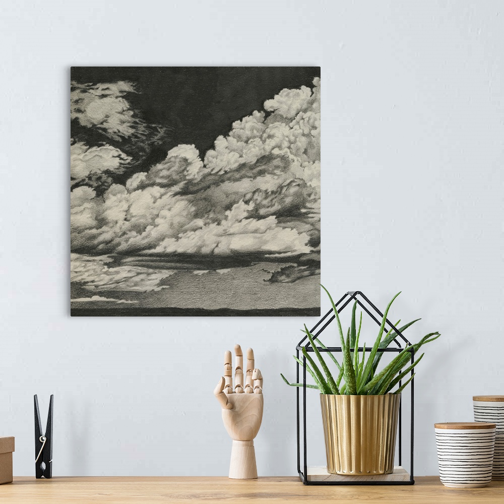 A bohemian room featuring Clouds On Fire I
