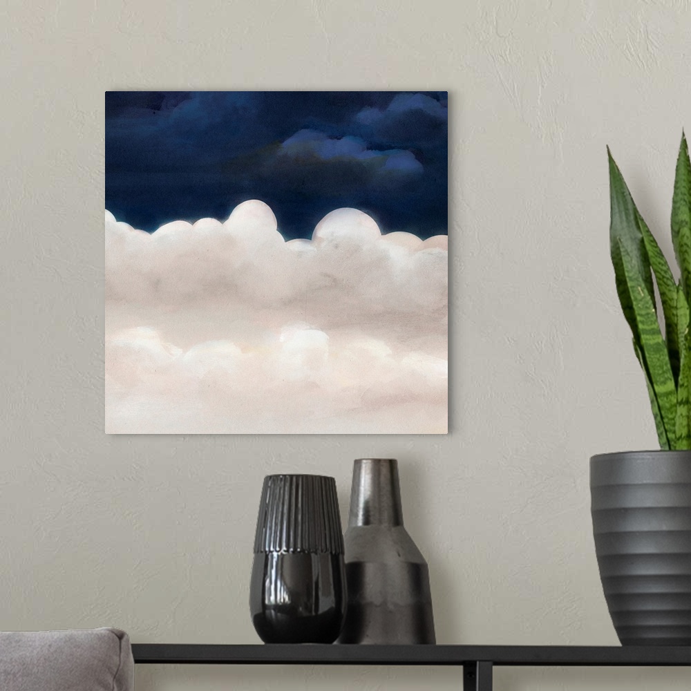 A modern room featuring Cloudy Night IV