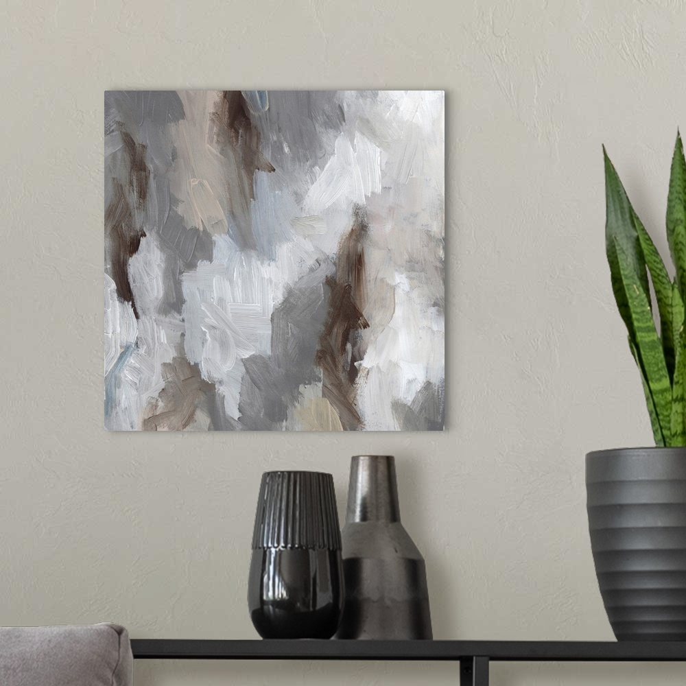 A modern room featuring Cloudy Shapes II