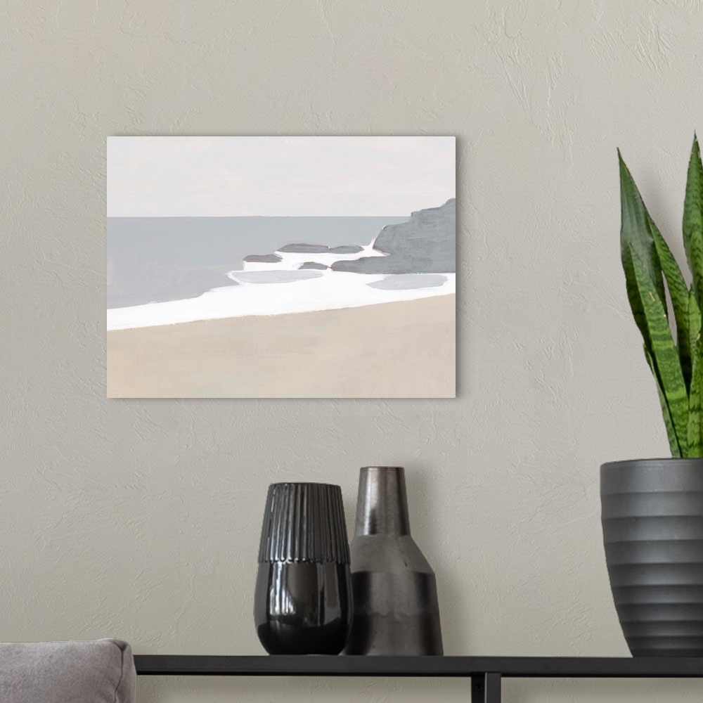 A modern room featuring Coastal Planes IV