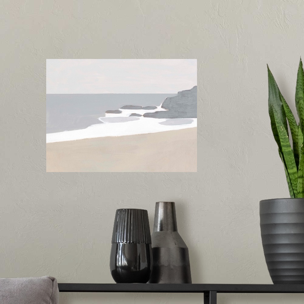 A modern room featuring Coastal Planes IV
