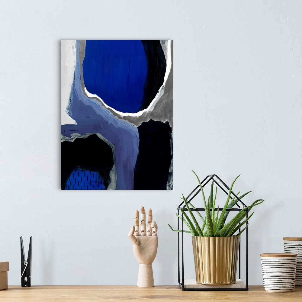 A bohemian room featuring Cobalt Abstract I