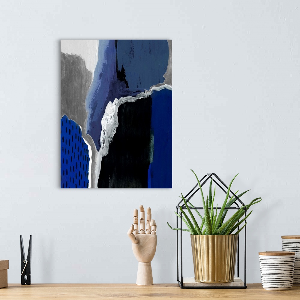 A bohemian room featuring Cobalt Abstract II