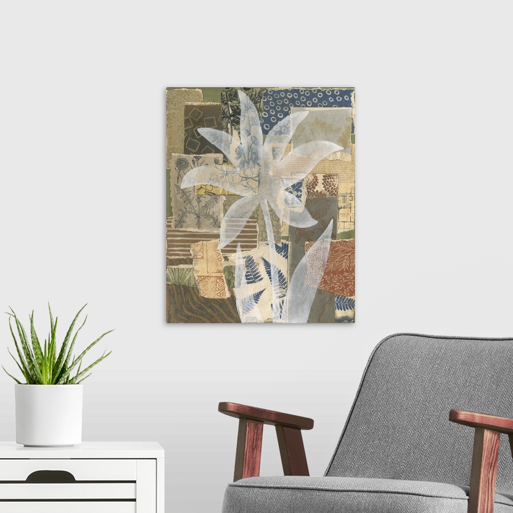 A modern room featuring Collage and Silhouette I