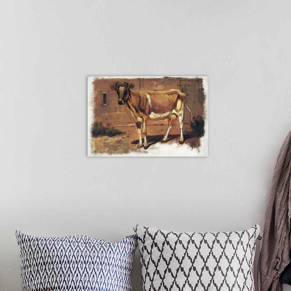 A bohemian room featuring Colman Color Study Of Cows II