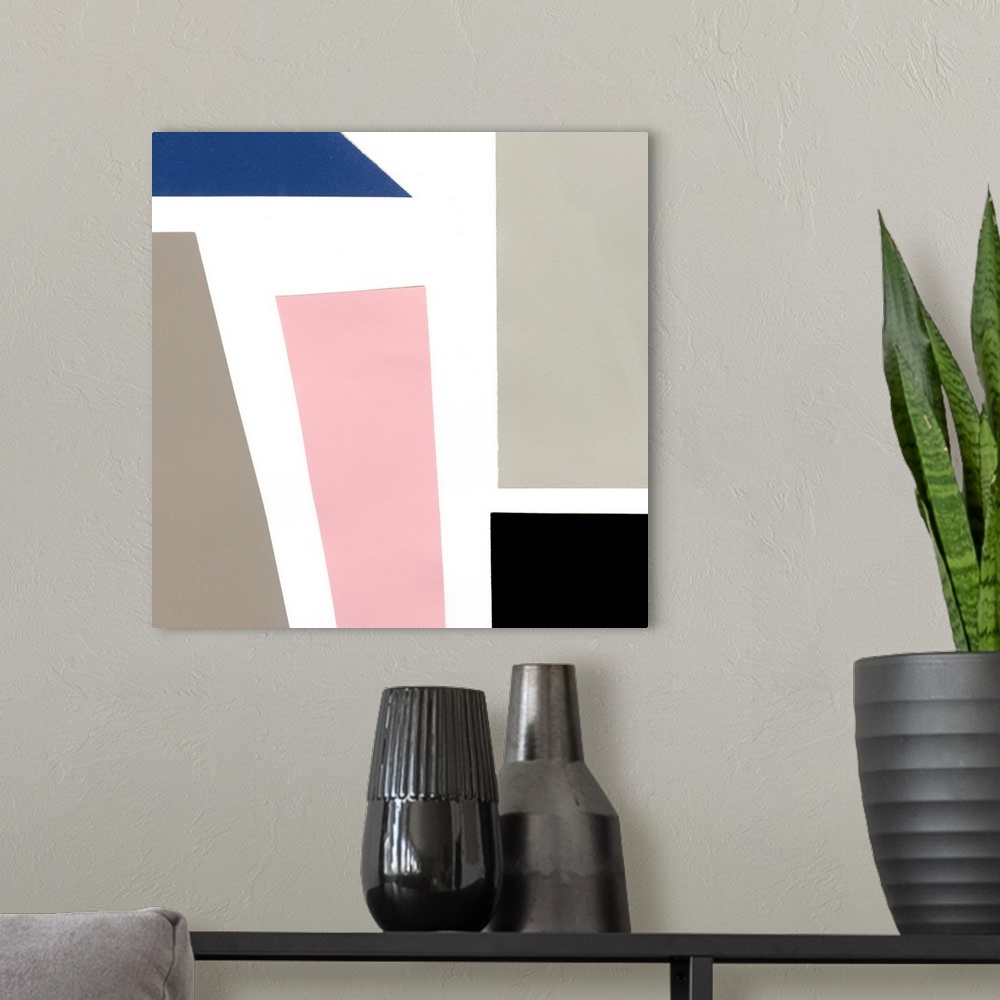 A modern room featuring Color Blocks III