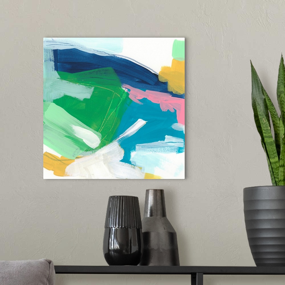 A modern room featuring Color Migration III