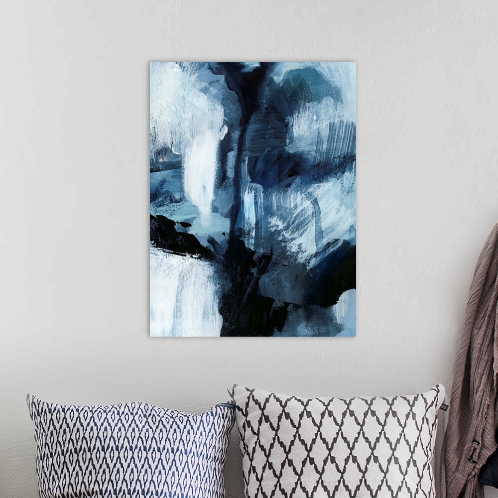 A bohemian room featuring Composition In Blue IV
