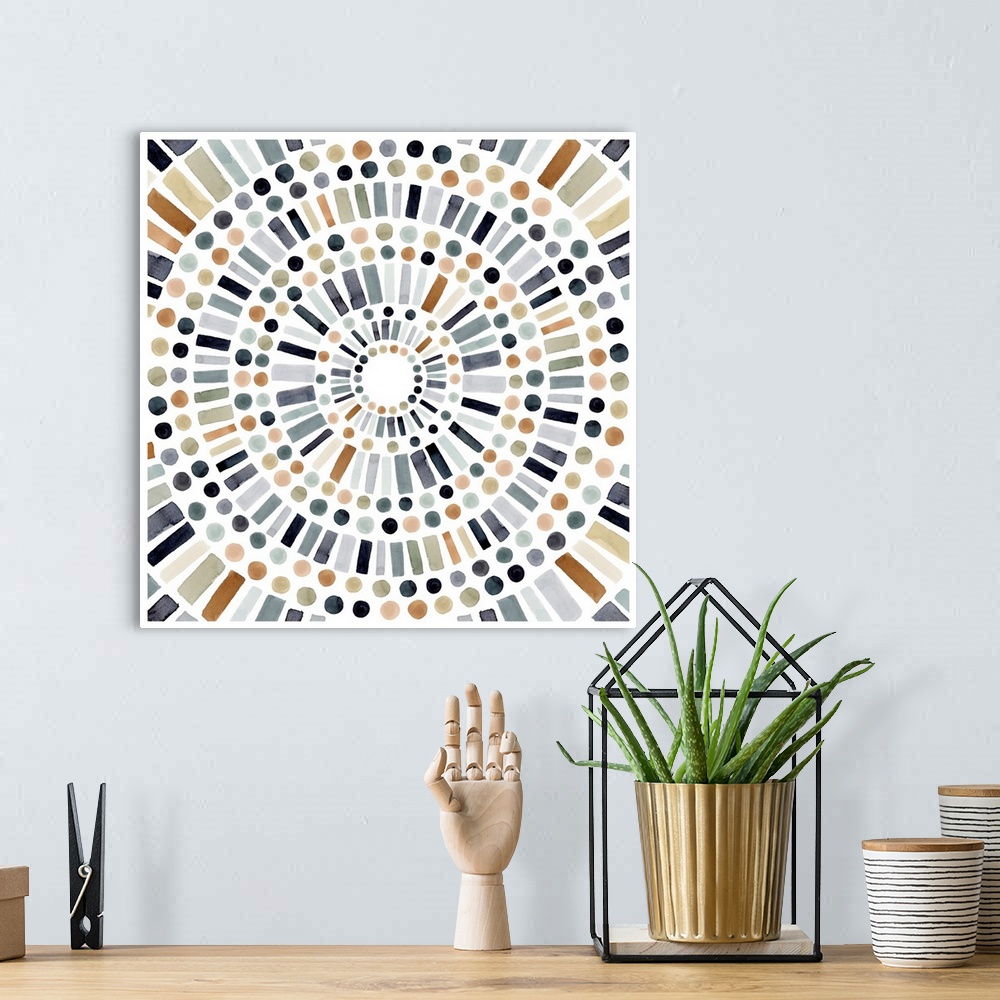 A bohemian room featuring Concentric Tones II