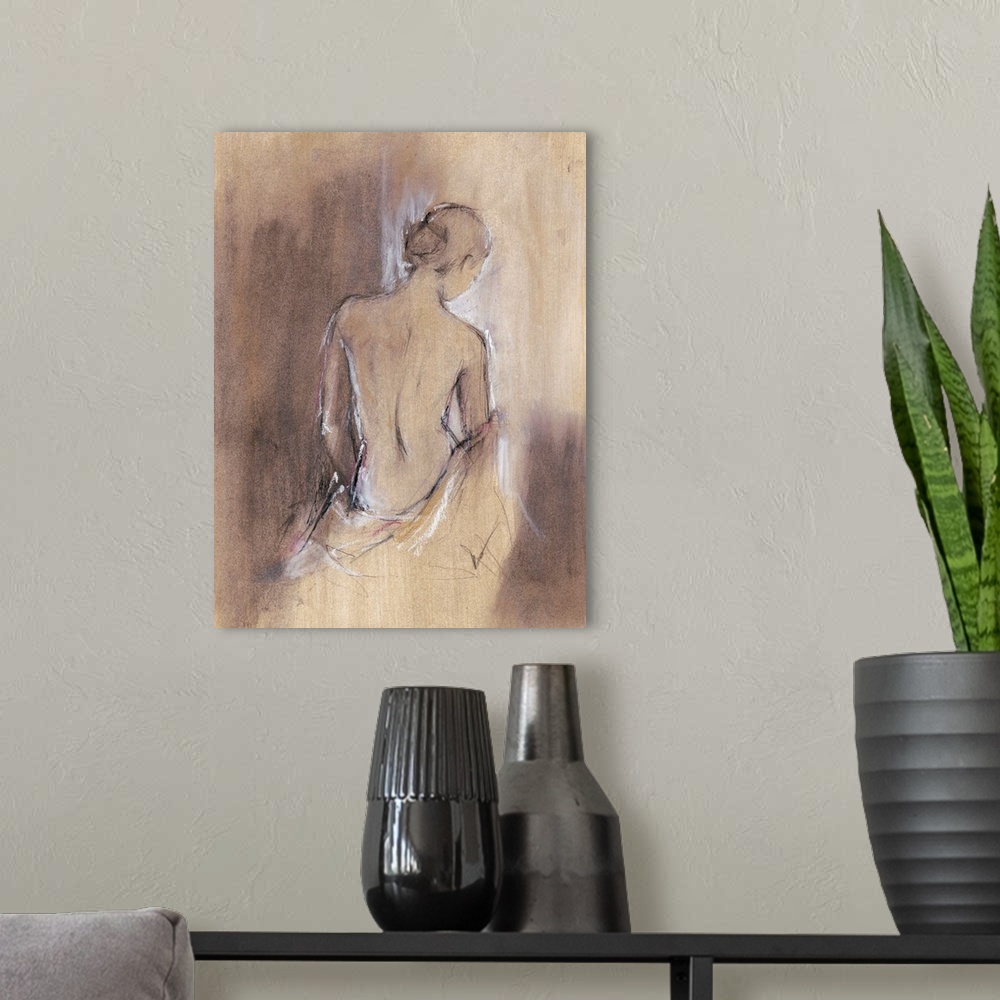 A modern room featuring Contemporary Draped Figure II