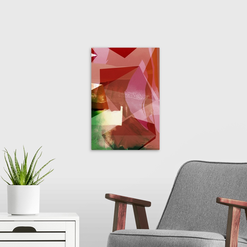 A modern room featuring Coral Shapes II