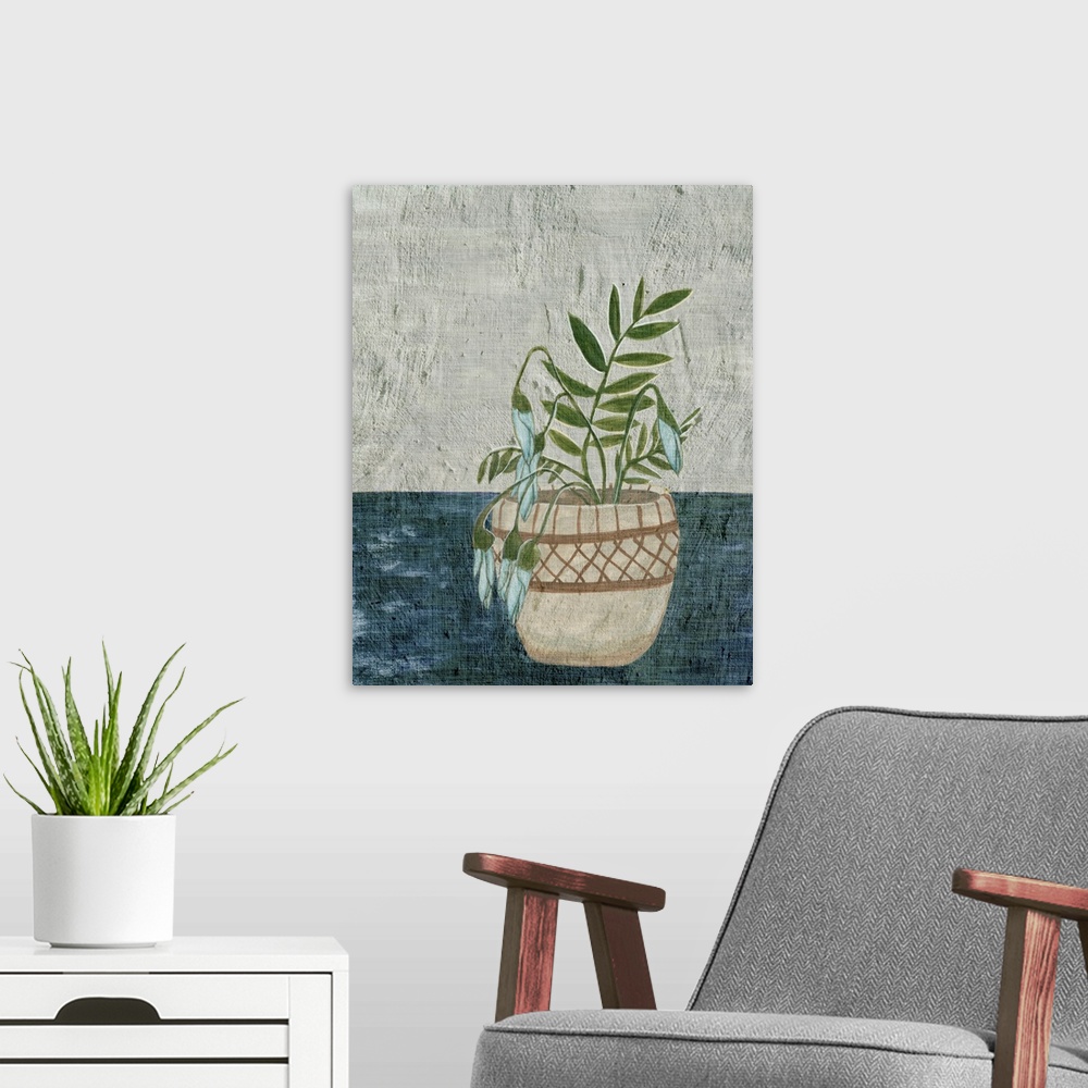 A modern room featuring Corner Plant I