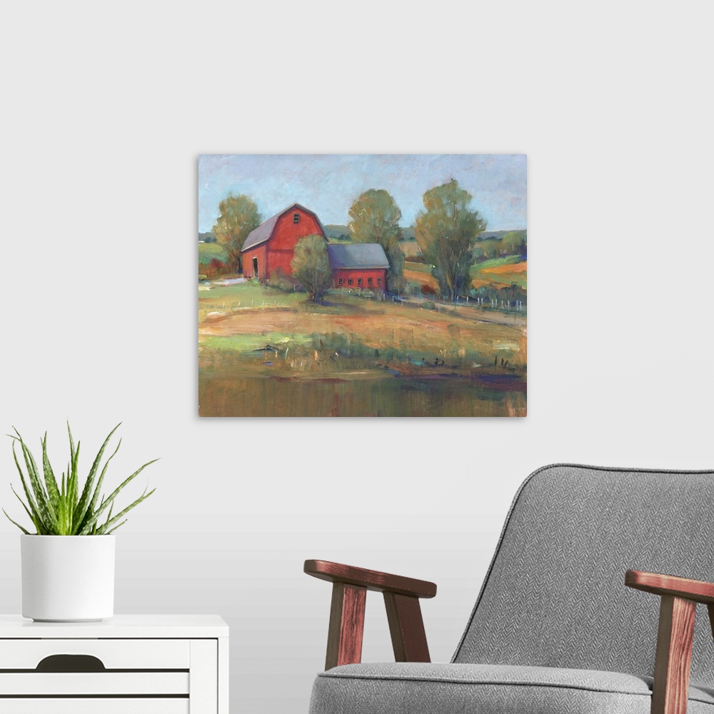 A modern room featuring Country Barn I