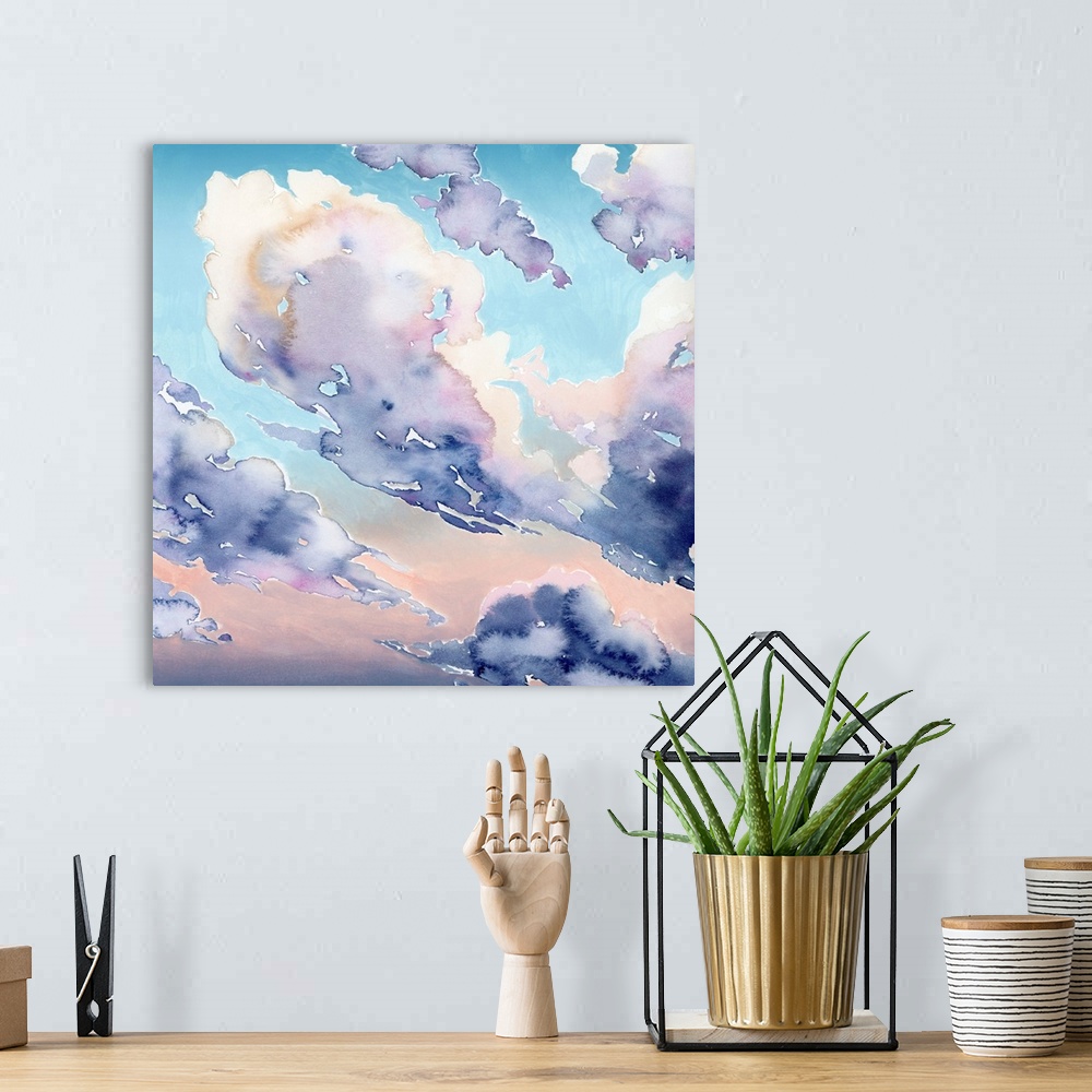 A bohemian room featuring Covered Clouds II
