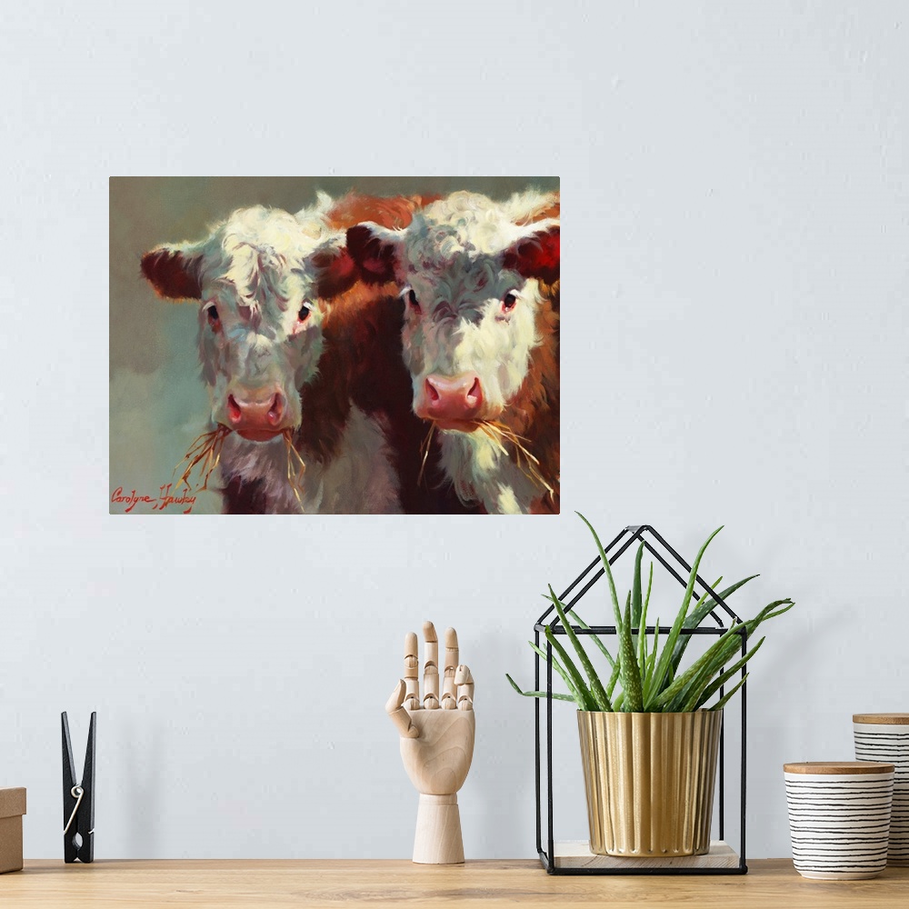 A bohemian room featuring Cow Belles