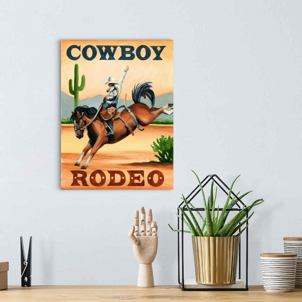 A bohemian room featuring Cowboy Rodeo