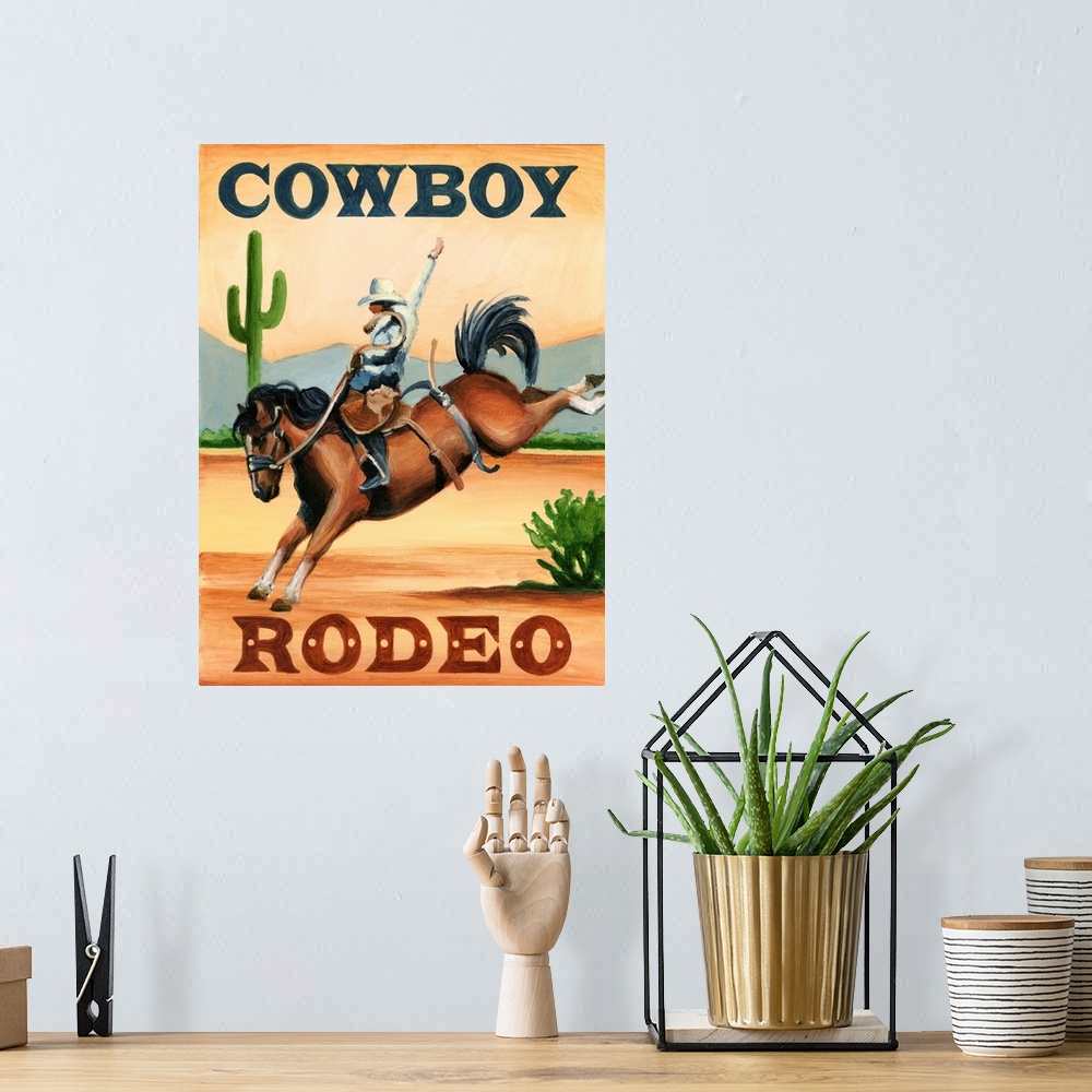 A bohemian room featuring Cowboy Rodeo