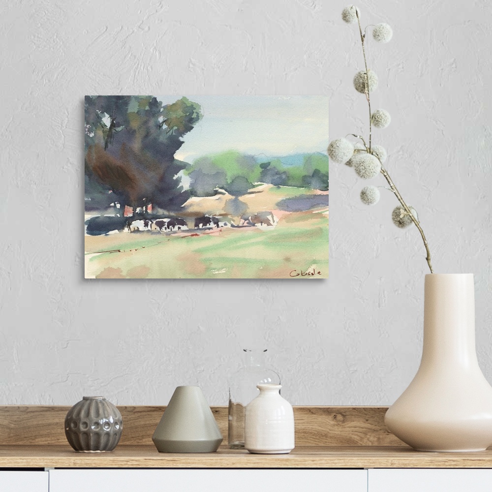 A farmhouse room featuring Cows Grazing, Somerset