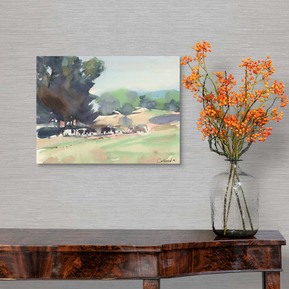 A traditional room featuring Cows Grazing, Somerset
