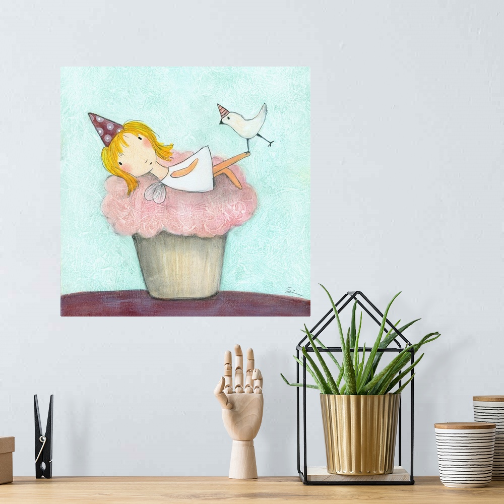 A bohemian room featuring Cupcake Fairy