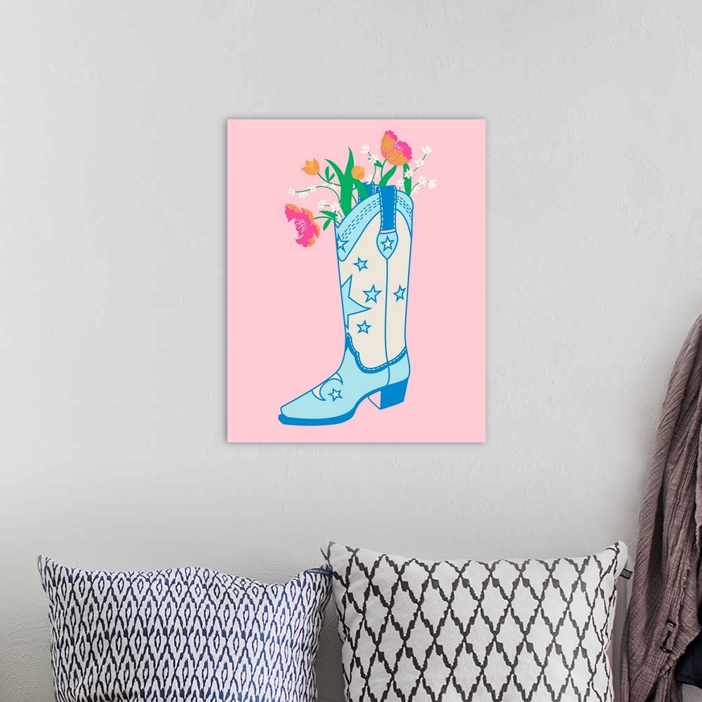 A bohemian room featuring Cute Boots II