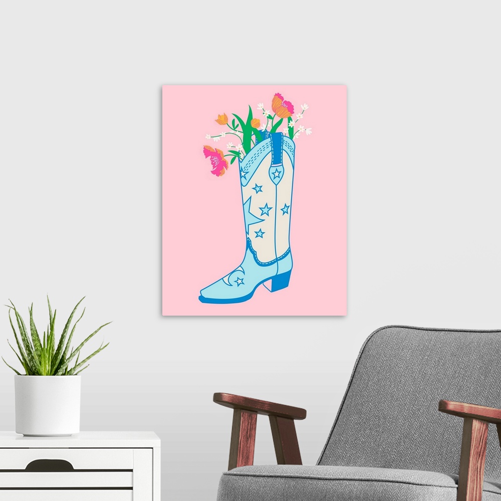 A modern room featuring Cute Boots II