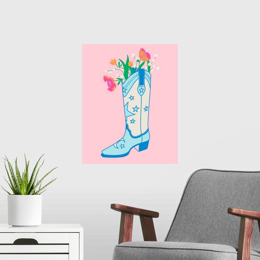 A modern room featuring Cute Boots II