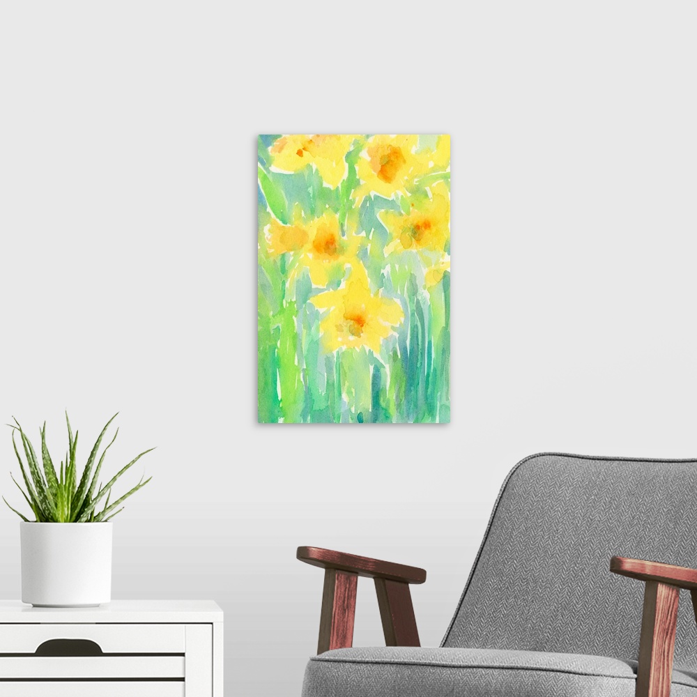 A modern room featuring Daffodils I