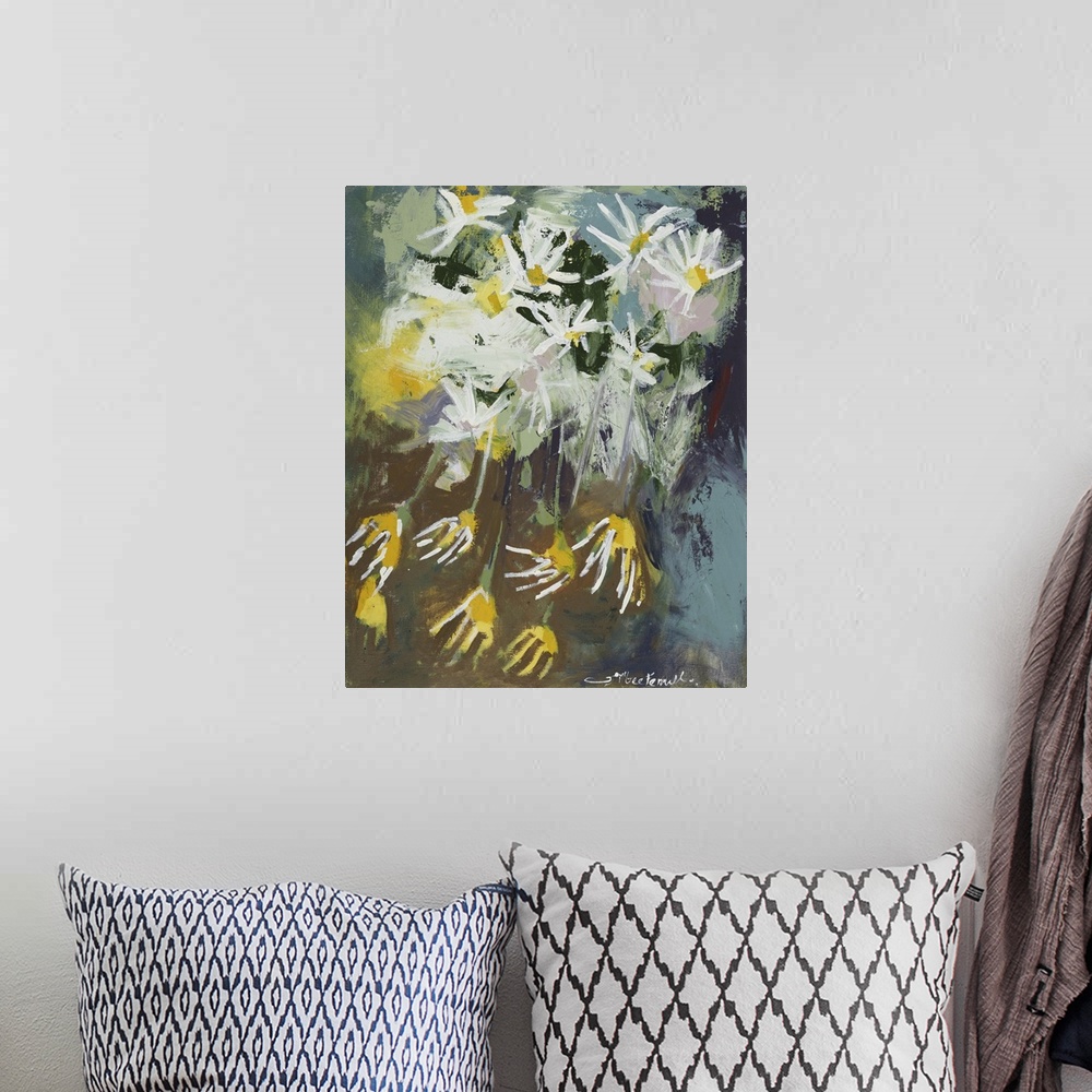 A bohemian room featuring Daisy Abstractions II