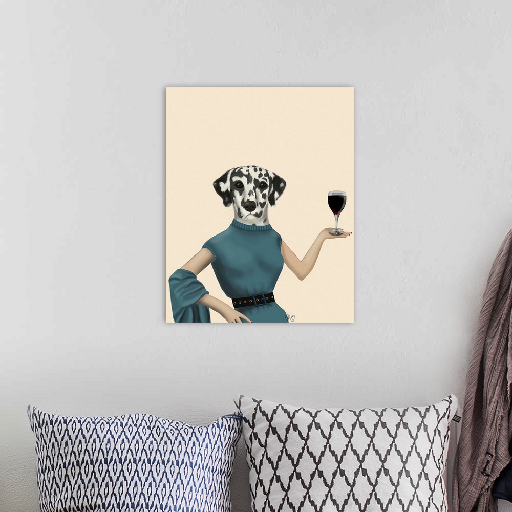 A bohemian room featuring Dalmatian Wine Snob
