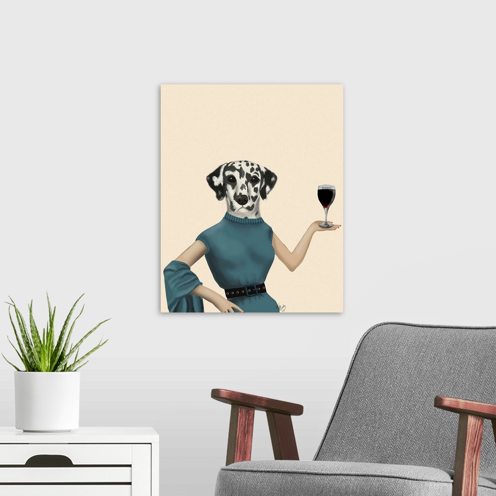 A modern room featuring Dalmatian Wine Snob