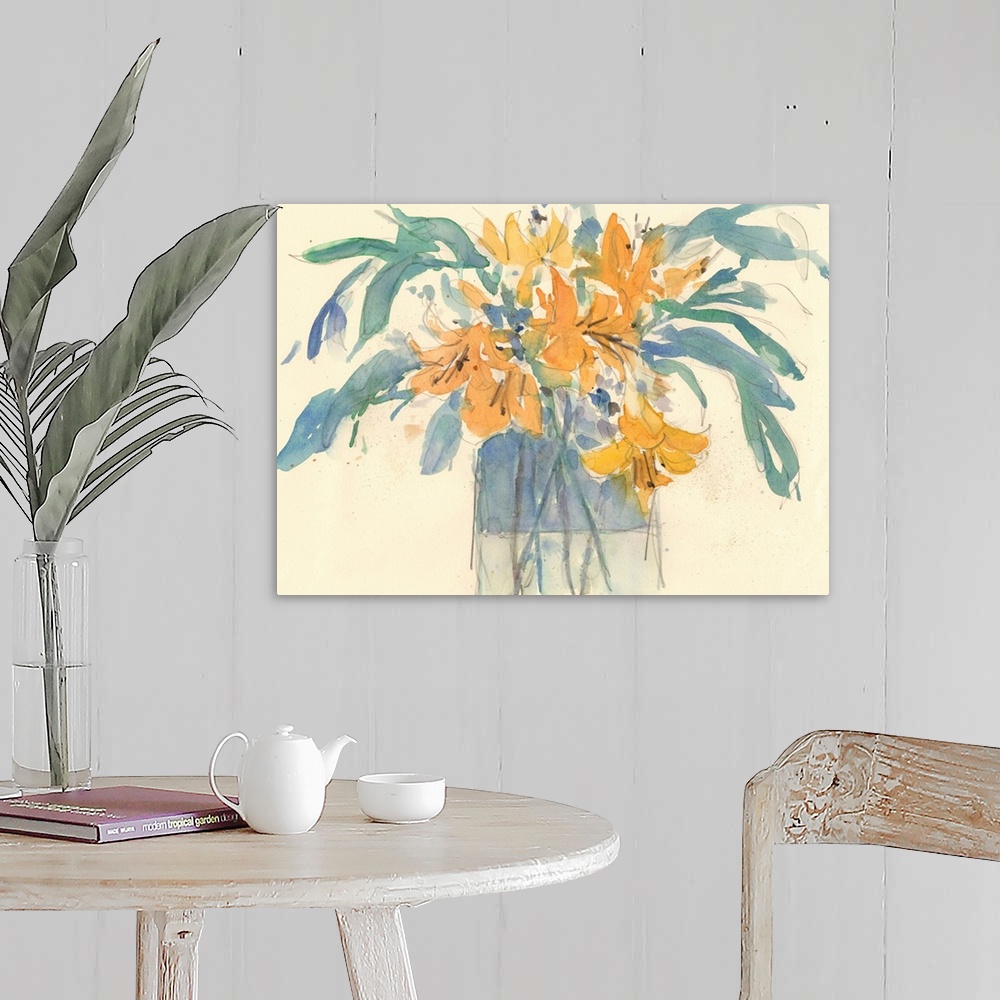 A farmhouse room featuring Day Lily Moment I