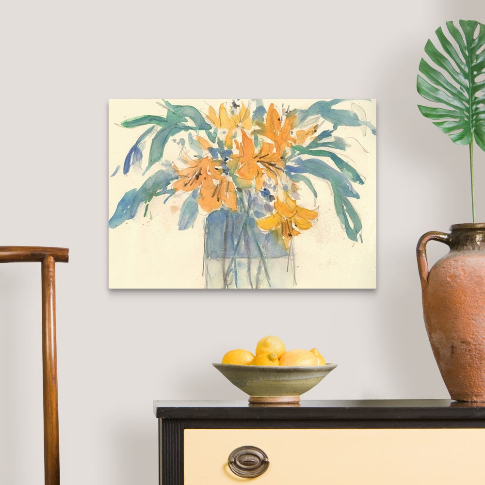 A traditional room featuring Day Lily Moment I