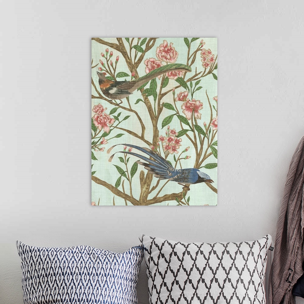 A bohemian room featuring Delicate Chinoiserie II