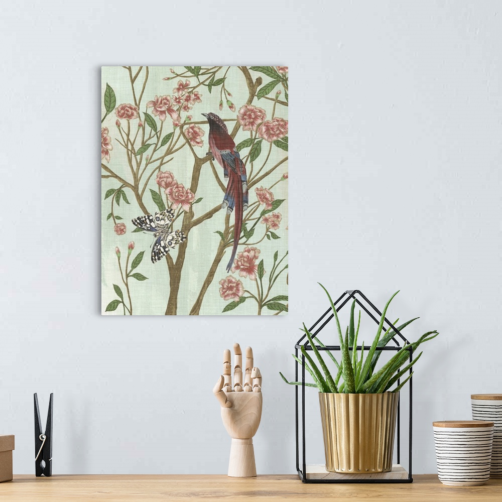 A bohemian room featuring Delicate Chinoiserie III