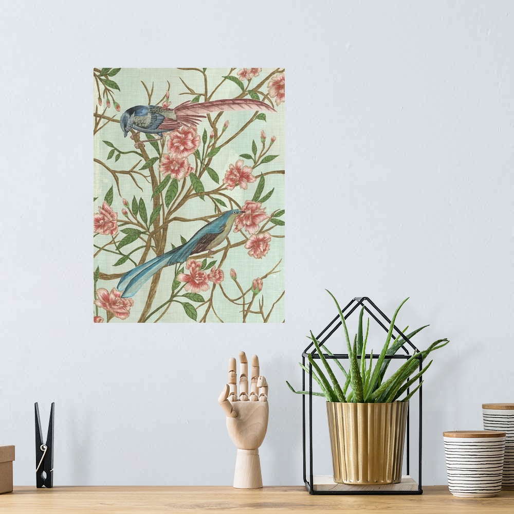 A bohemian room featuring Delicate Chinoiserie IV