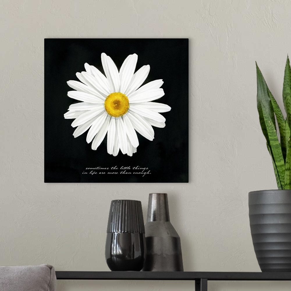A modern room featuring Delicate Daisy I