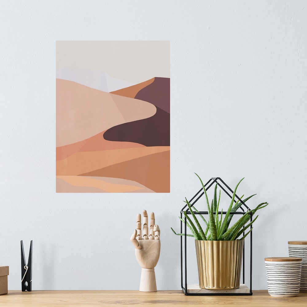 A bohemian room featuring Desert Dunes I
