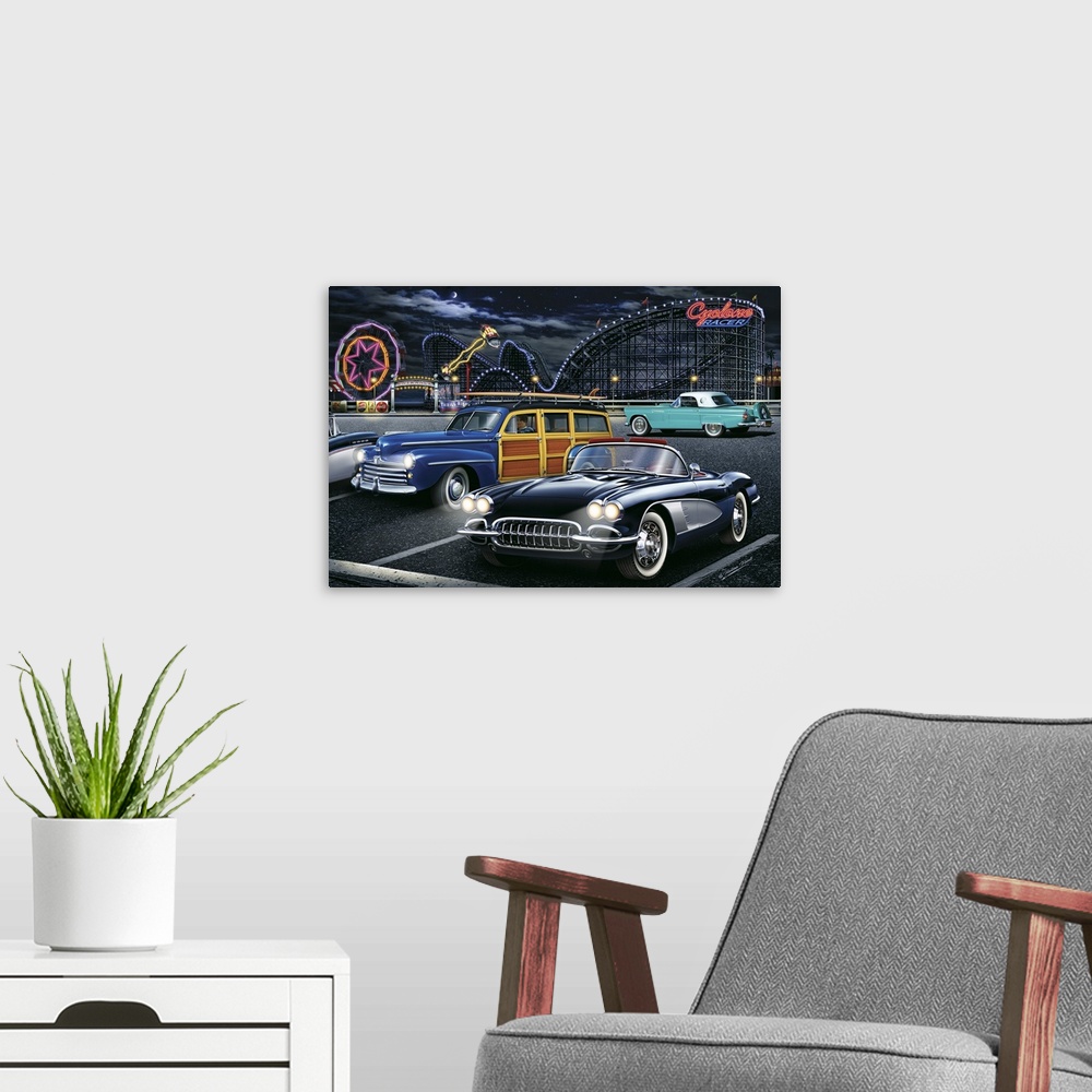 A modern room featuring Diners and Cars III