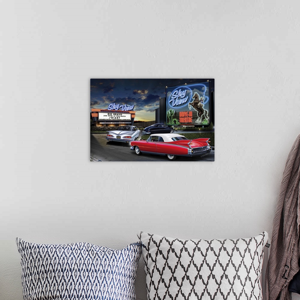A bohemian room featuring Diners and Cars IV