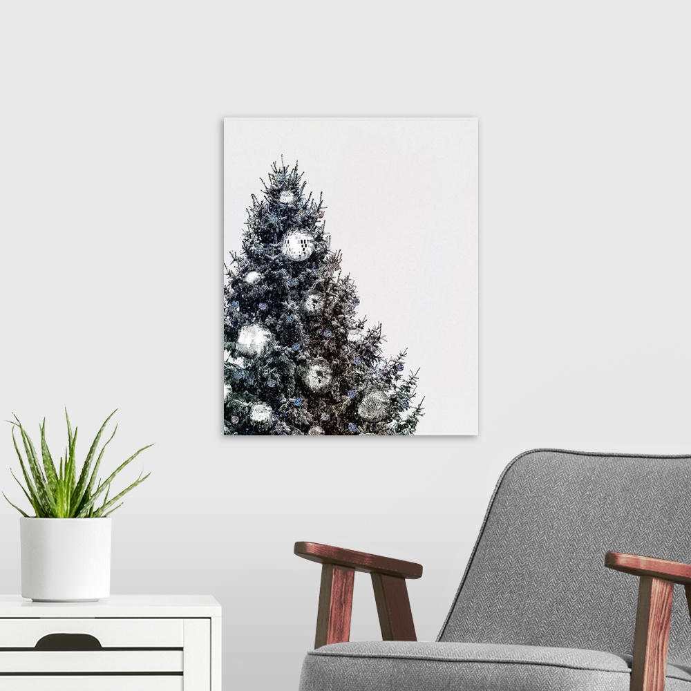 A modern room featuring Disco Christmas Tree ll